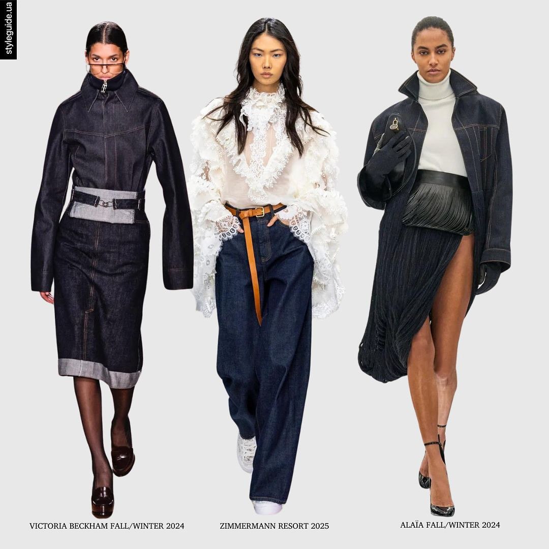 Raw denim: как выглядит самый модный оттенок джинсов на осень-2024