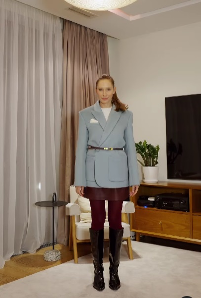 Кожаные вещи - хит весны 2025: как их носит Катя Осадчая