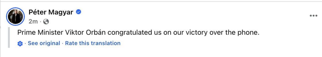 Мадяр упевнено лідирує: опубліковано перші результати виборів в Угорщині