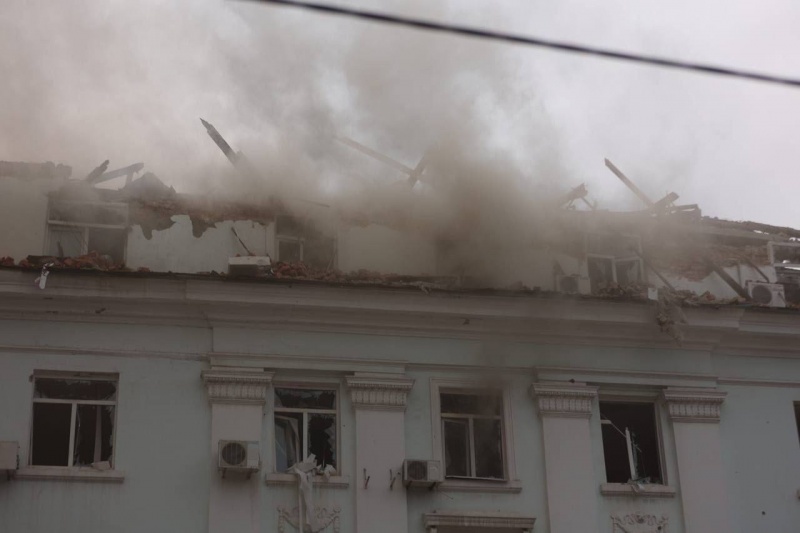 Russian massive drone strike on Dnipro: Medical center and dental clinic hit, one dead