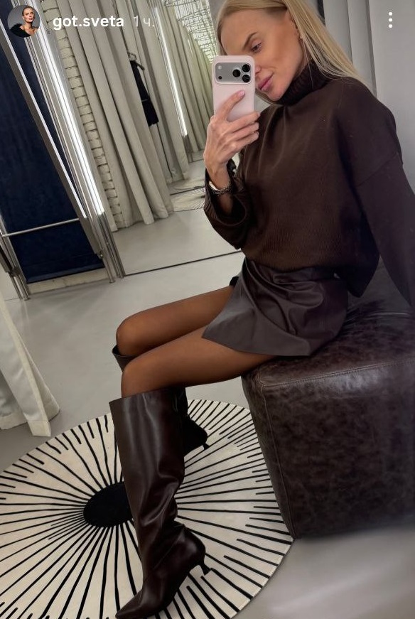 Коричневый - главный цвет сезона: как его носит бывшая Цымбалюка