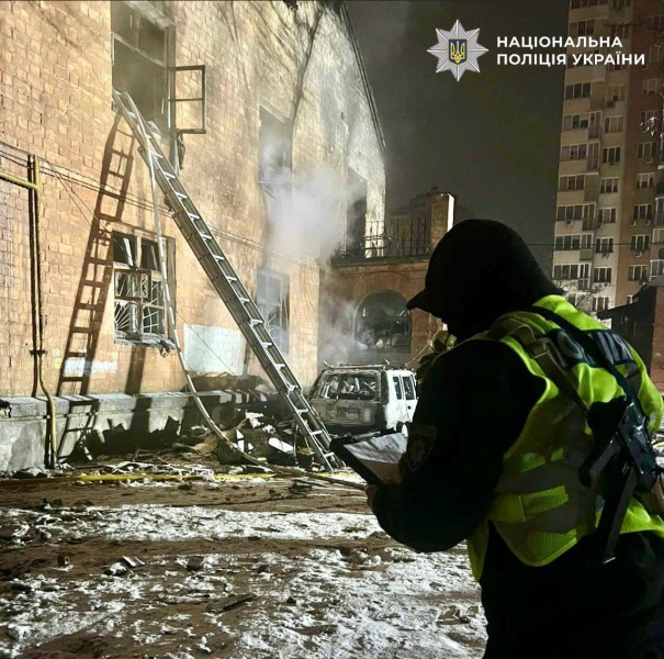 Kyiv hit by Russian strike: First images reveal damaged buildings, daycare, and garages