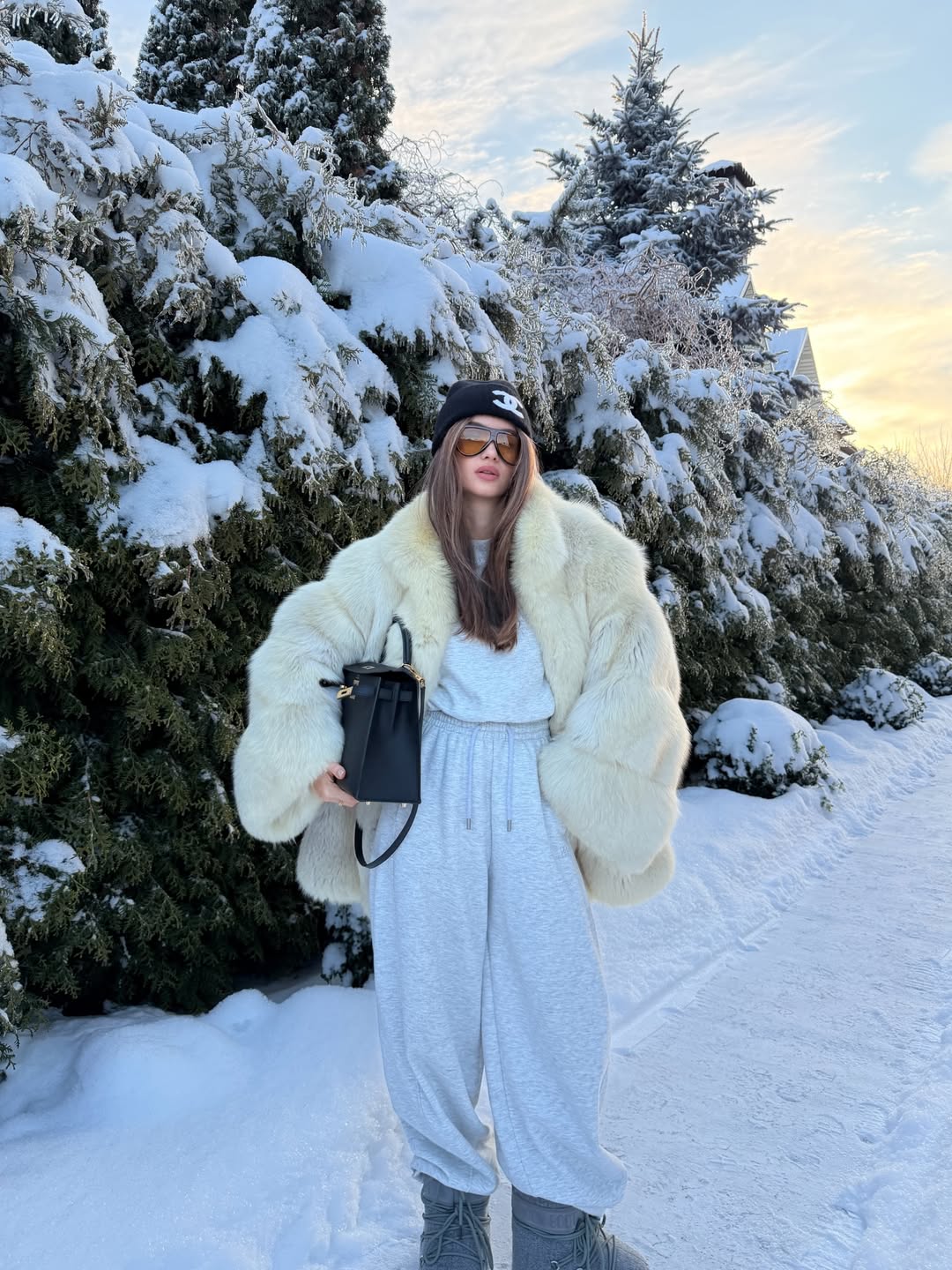 Экошубы на зиму 2026: три разных образа от украинских знаменитостей