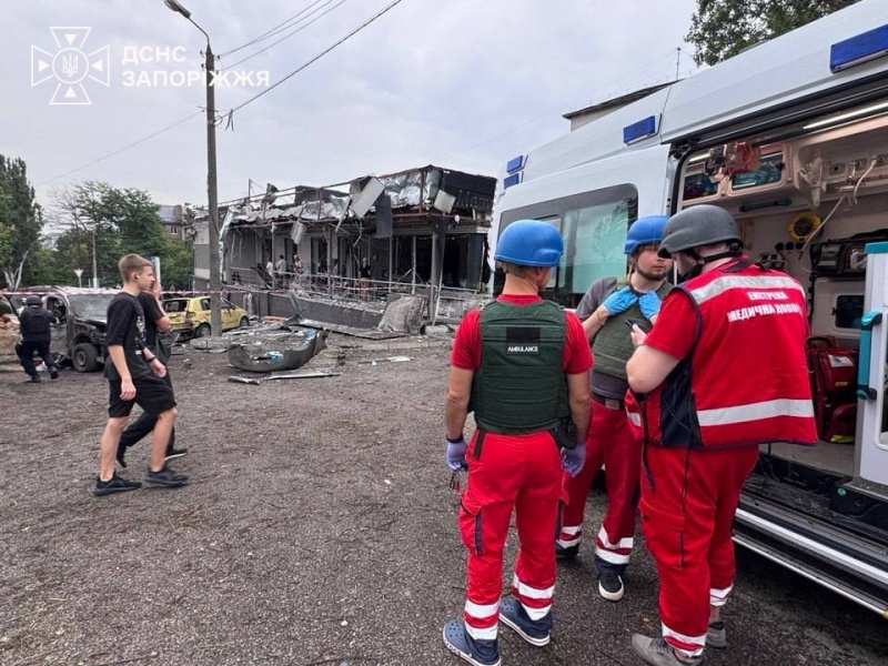Russian airstrike on Zaporizhzhia leaves 25 injured, including children and baby