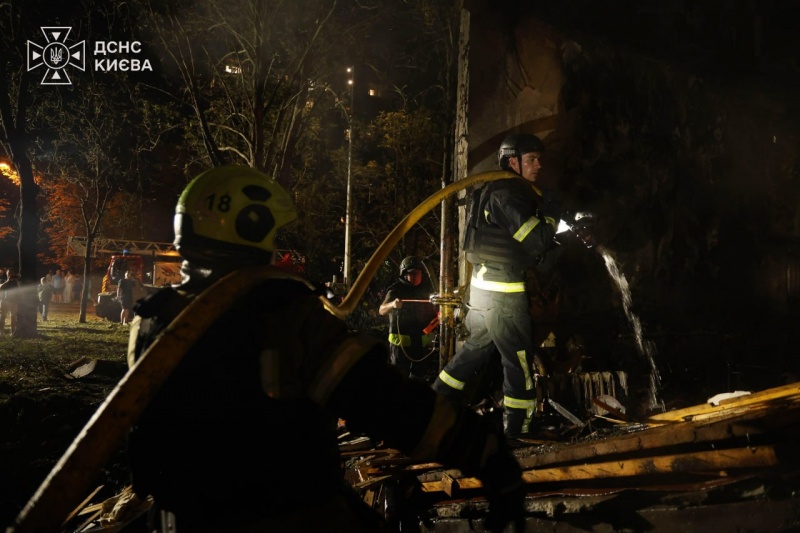 Russian attack on Kyiv hits homes, ignites warehouses and leaves people dead