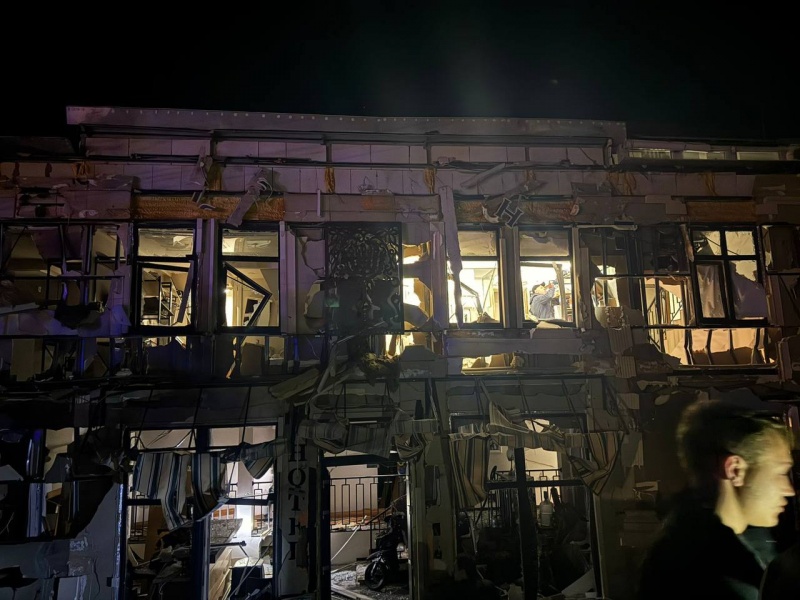 Russian drone attack on Odesa injures children, leaves high-rises and hotel damaged