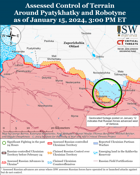 ВСУ нанесли удар по позиции российских ВДВ возле Бахмута: карты ISW