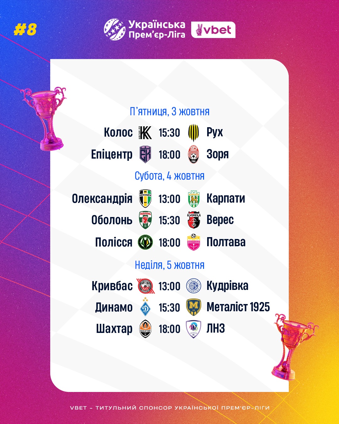 &quot;Динамо&quot; может резко упасть в УПЛ: главные интриги и полное расписание 8 тура