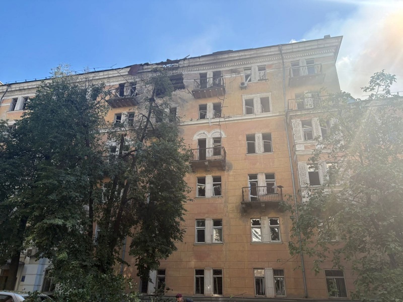 Russian drone strikes Kyiv university: First photos emerge