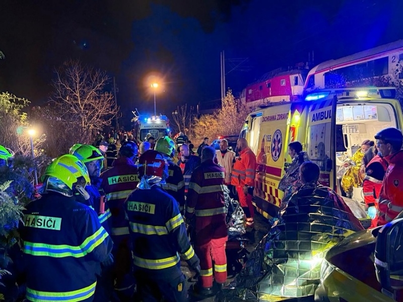 Passenger trains crash in Slovakia, dozens injured