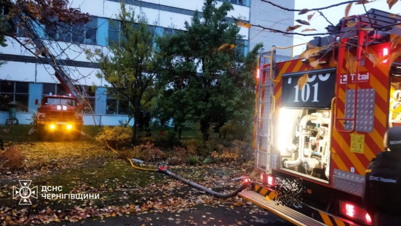 Russian strike hits industrial facility in Ukraine's city of Nizhyn, Chernihiv region