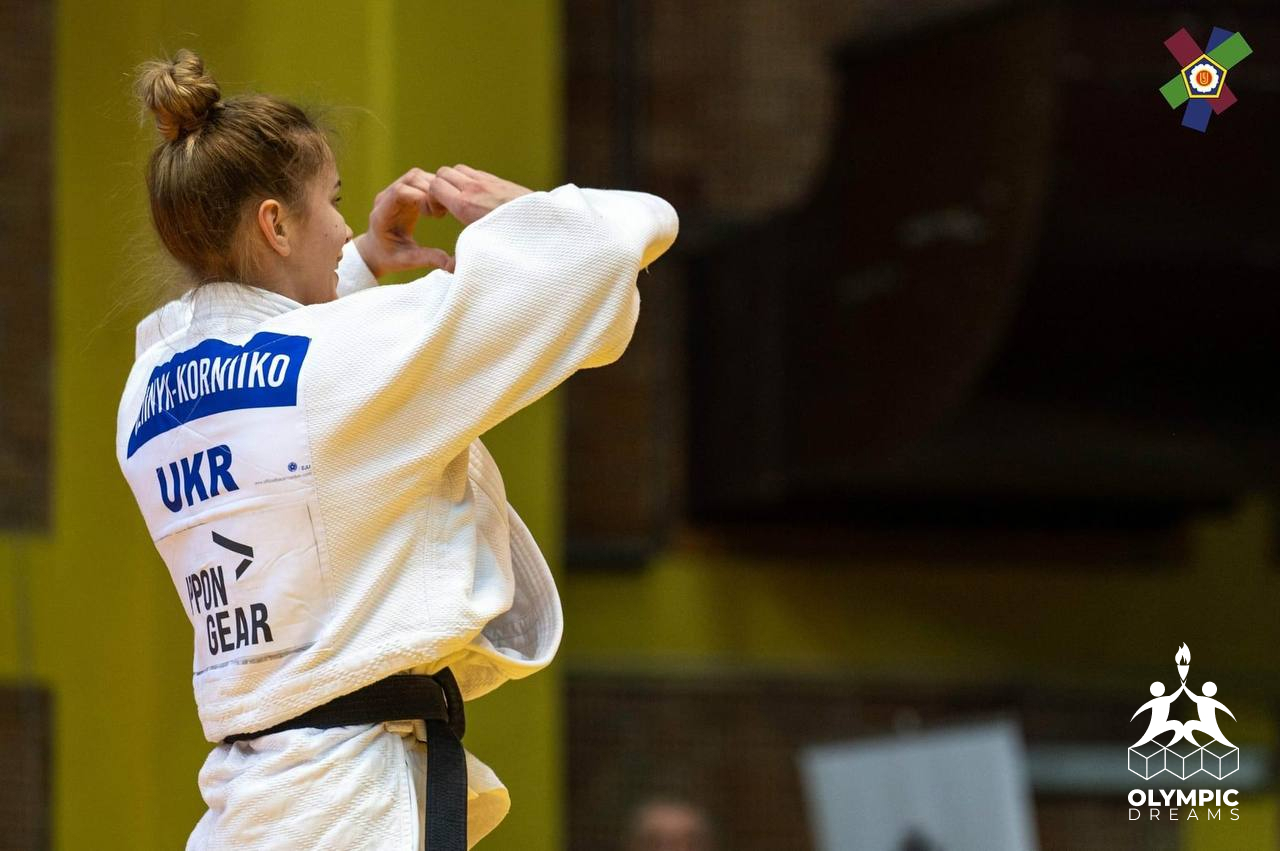 Український гімн на Кубку Європи з дзюдо: учасниця проєкту Olympic Dreams посіла перше місце на турнірі