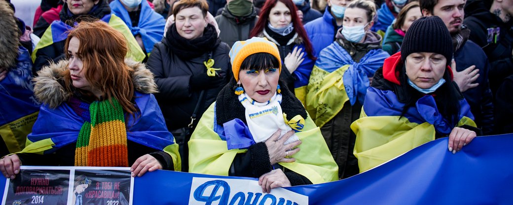 Украинцы на Марше единства в Киеве показали России, где на самом деле проходят "красные линии" (видео, фото)