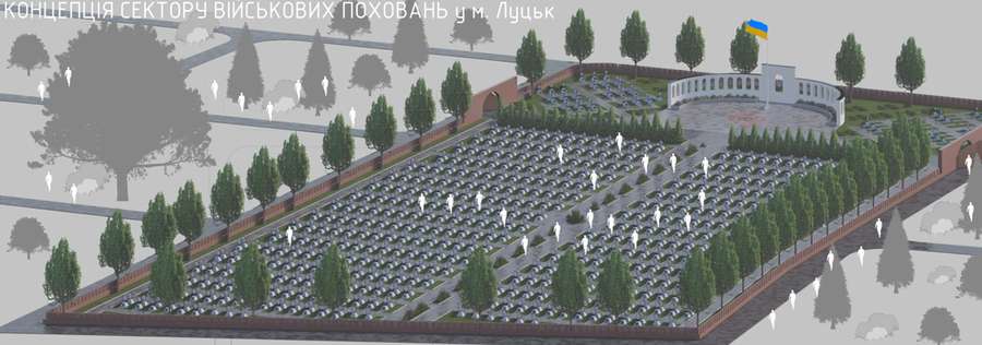 Больше напоминает сквер, чем кладбище: создали особенные проекты для военных захоронений (фото)