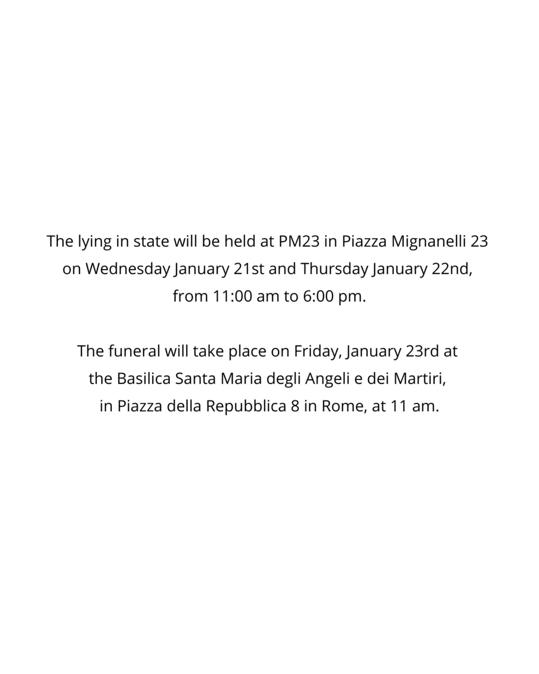 Умер Валентино Гаравани - основатель модного дома Valentino