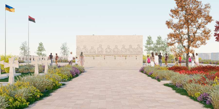 Больше напоминает сквер, чем кладбище: создали особенные проекты для военных захоронений (фото)