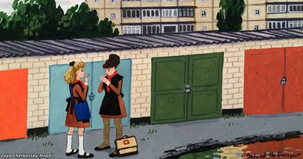 Всплыли рисунки &quot;советской&quot; девочки, показывающие суровую правду об СССР