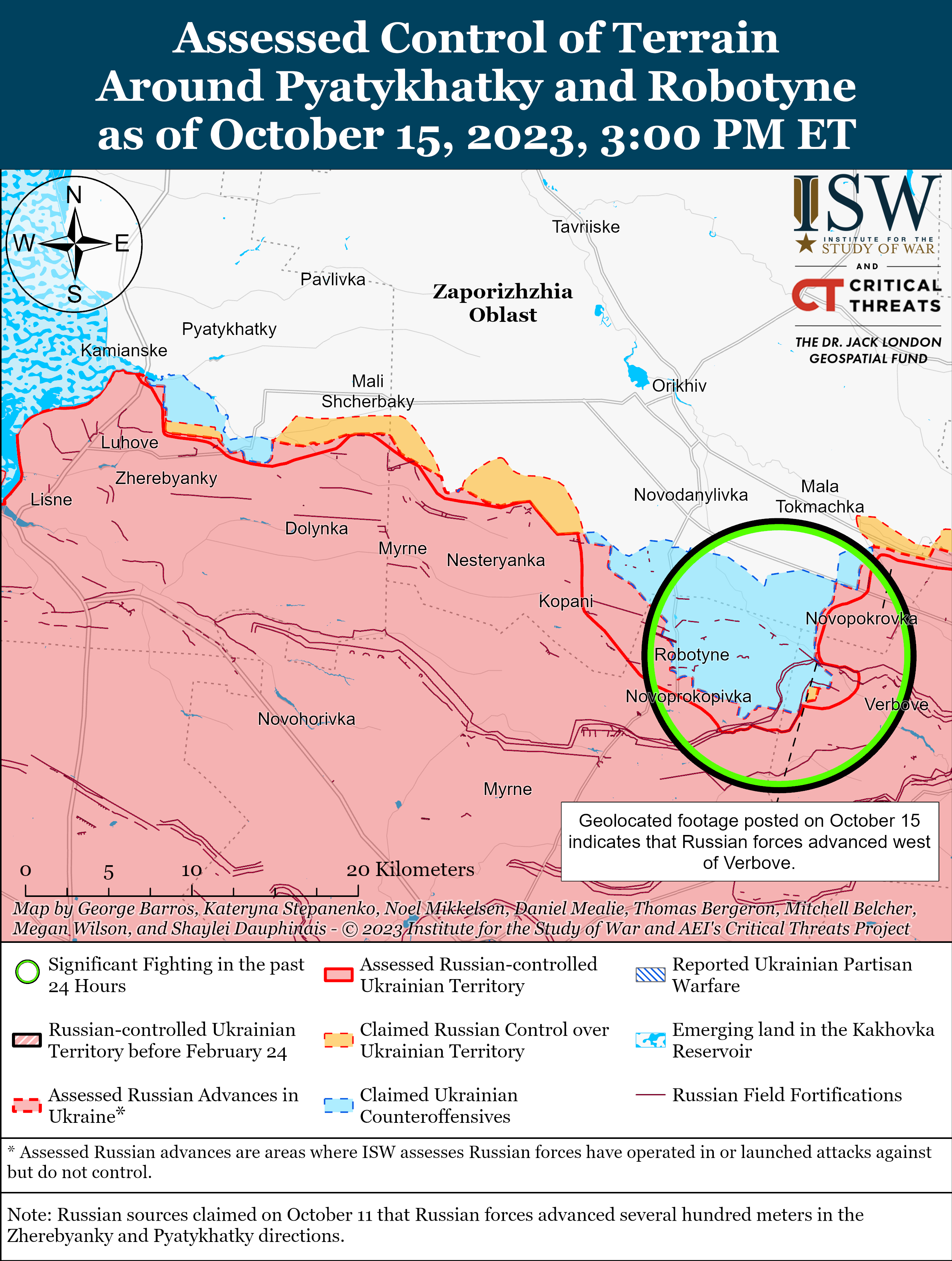 ЗСУ просуваються в Запорізької області: карти ISW