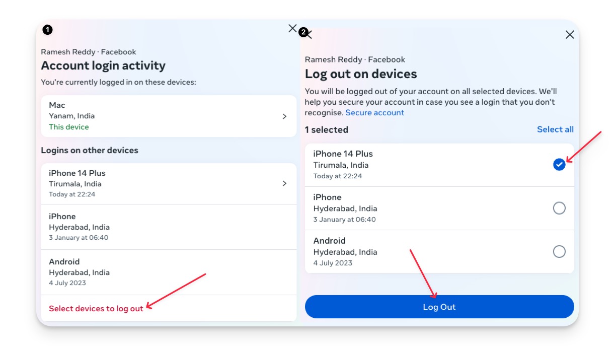 Как легко и безопасно выйти из Facebook на всех устройствах: 4 простых лайфхака