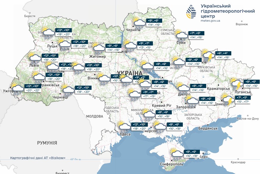 Дощі та грози не відступають: якою буде погода в Україні в останній день весни