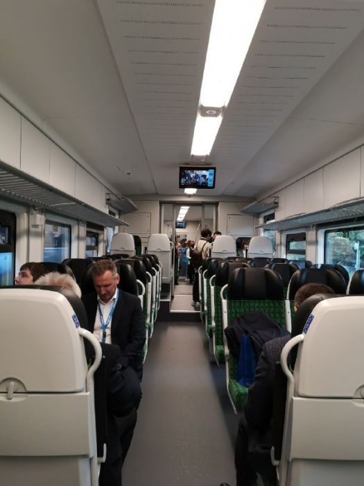 На вокзале в Киеве &quot;засветился&quot; абсолютно новый поезд: смотрите фото и видео