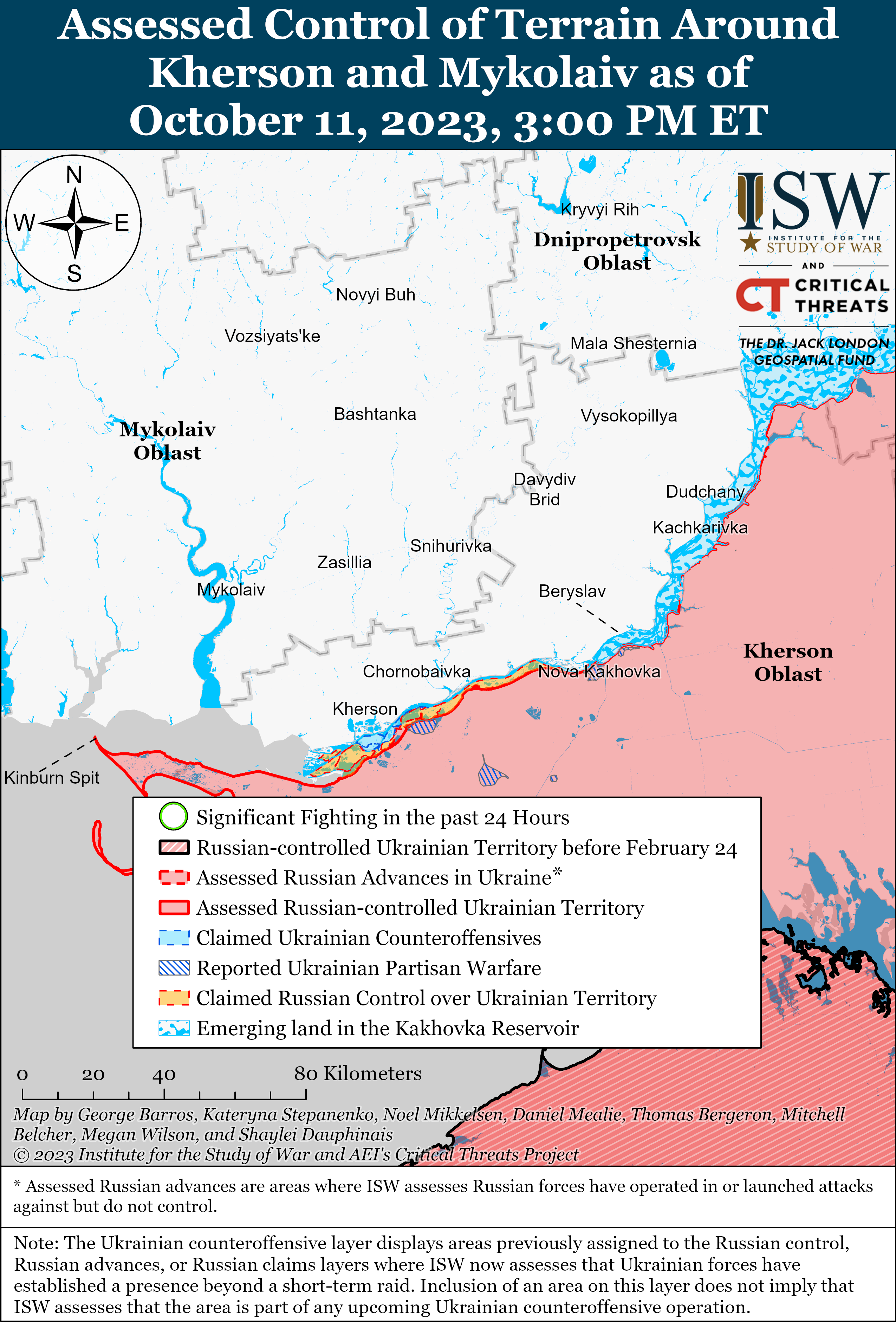 Контрнаступление ВСУ вблизи Бахмута и в Запорожской области: карты ISW