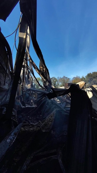 Russian strike destroys children's goods warehouse in Kyiv