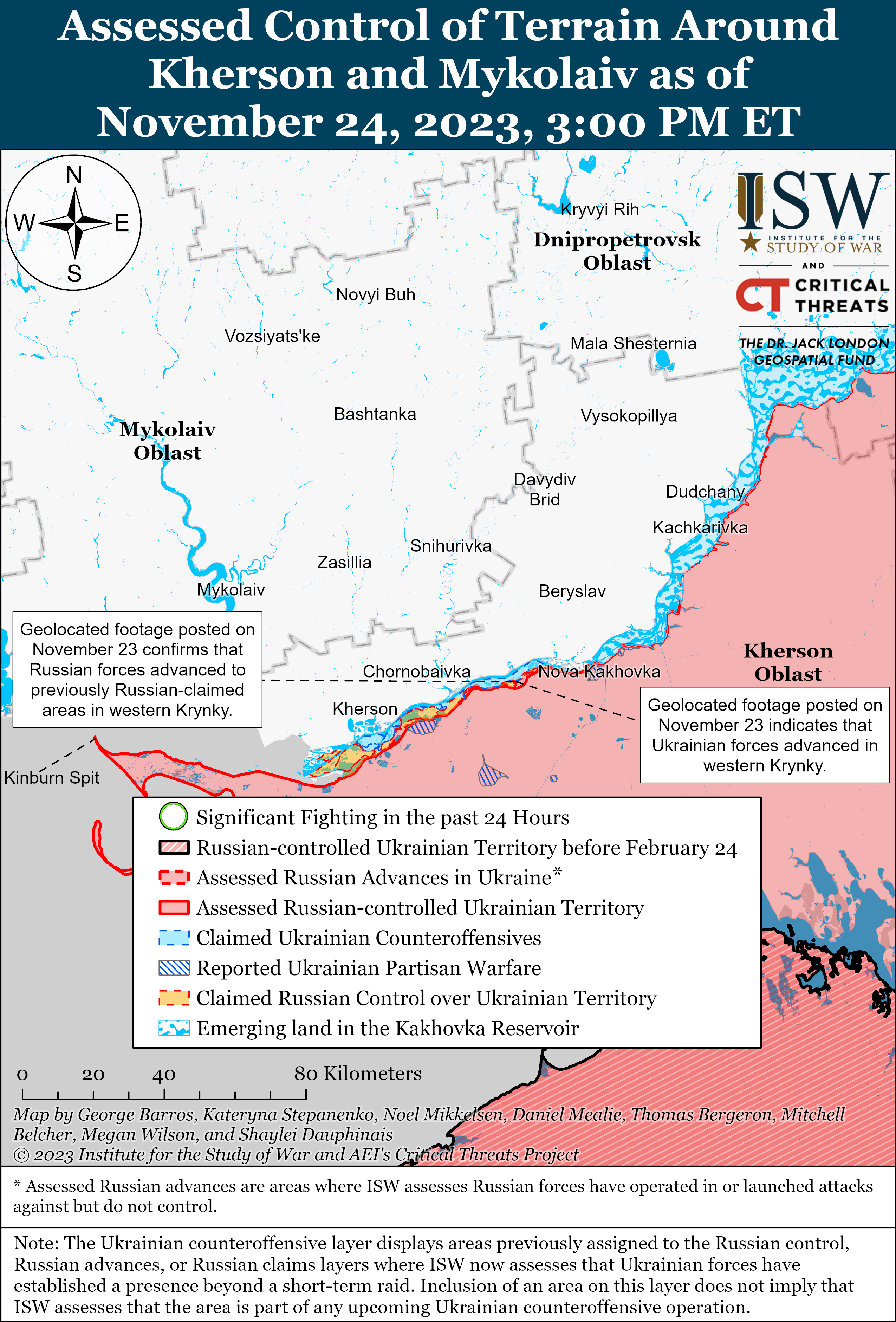 ВСУ проводят контрнаступление в западной части Запорожской области: карты ISW