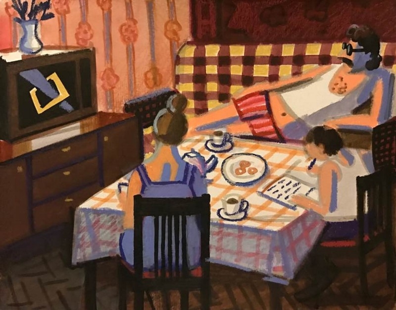 Всплыли рисунки &quot;советской&quot; девочки, показывающие суровую правду об СССР