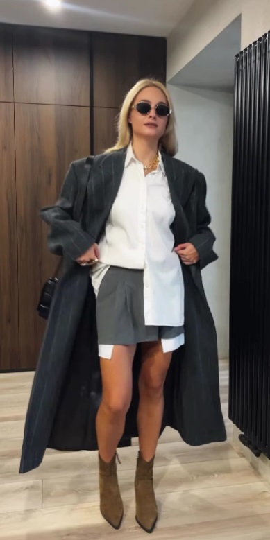 Довге пальто оверсайз та короткий пуховик: який верхній одяг обирають Раміна, Мірошниченко та Цимбалару