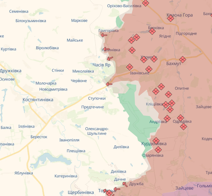 В ВСУ рассказали, какая ситуация в районе Часового Яра и с трассой на Константиновку