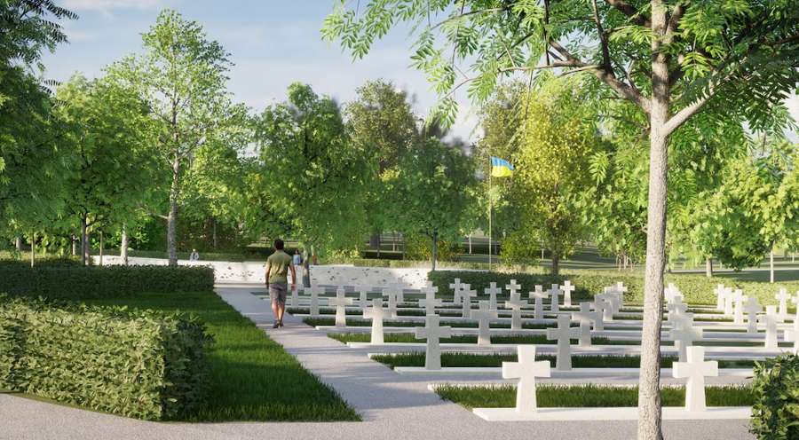 Больше напоминает сквер, чем кладбище: создали особенные проекты для военных захоронений (фото)