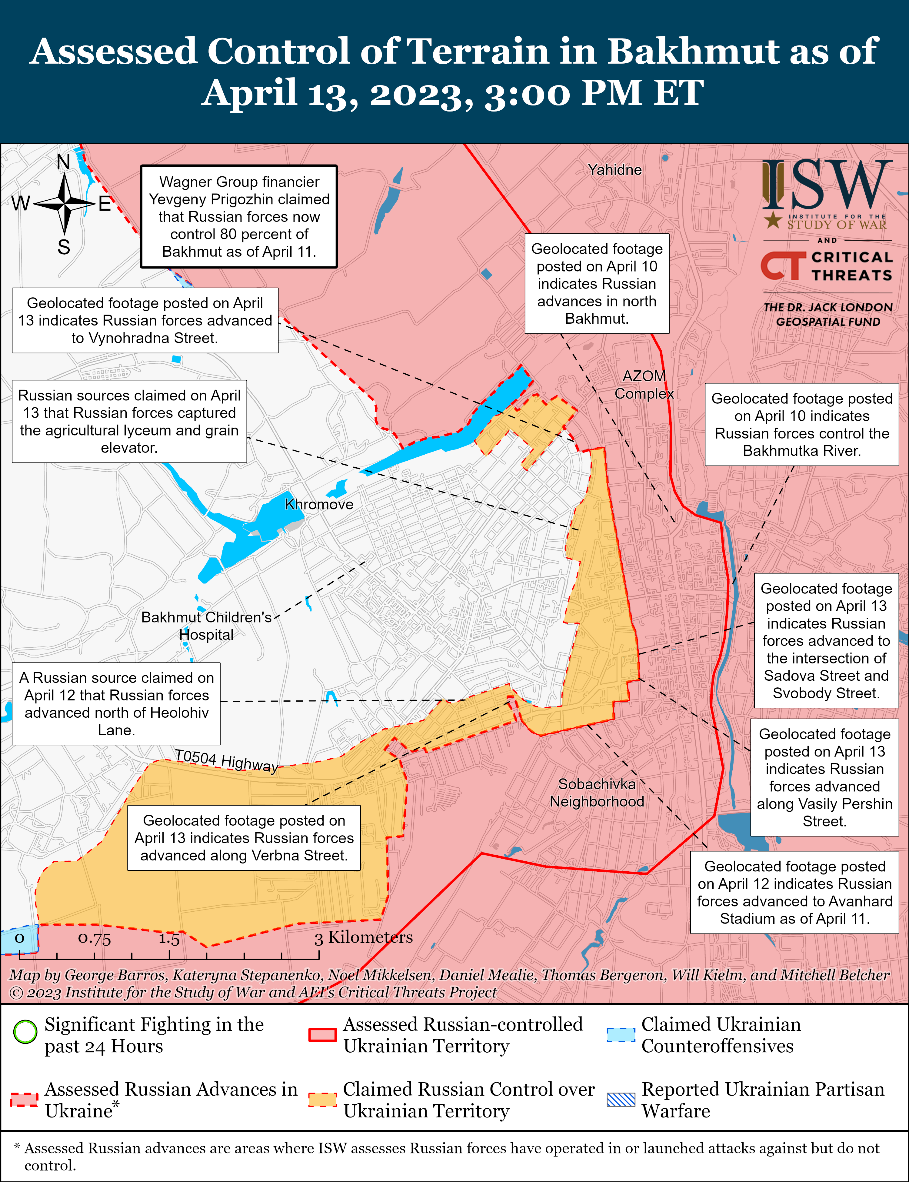ВСУ еще удерживают Бахмут, несмотря на заявления россиян: карты боев ISW