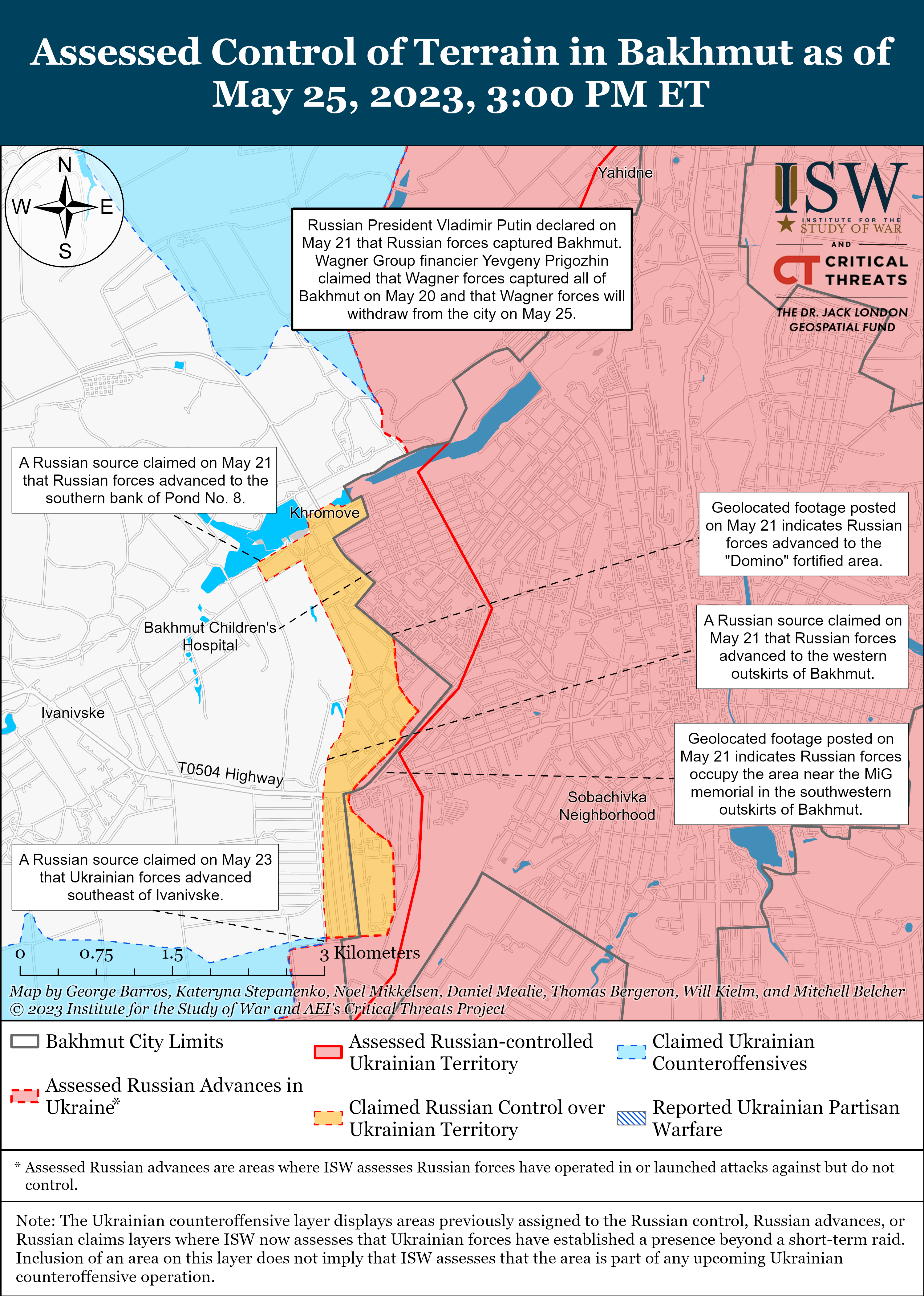 Українські війська контратакують в районі Спірного: карти боїв ISW