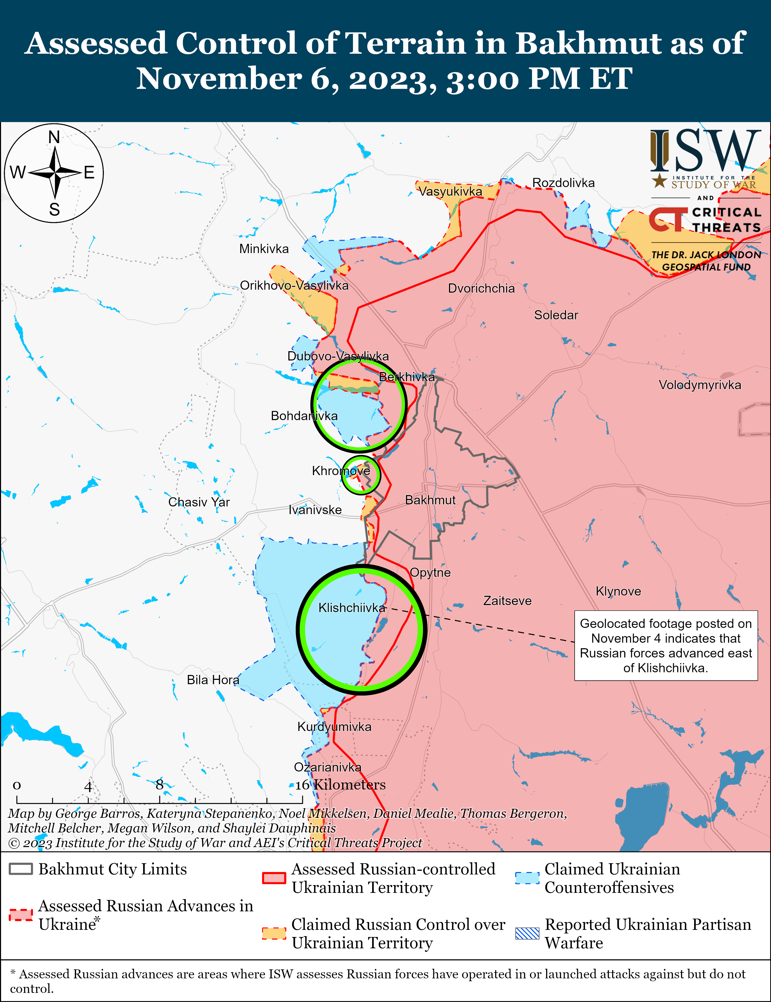 ВСУ продвинулись на левом берегу Херсонской области: карты боев ISW