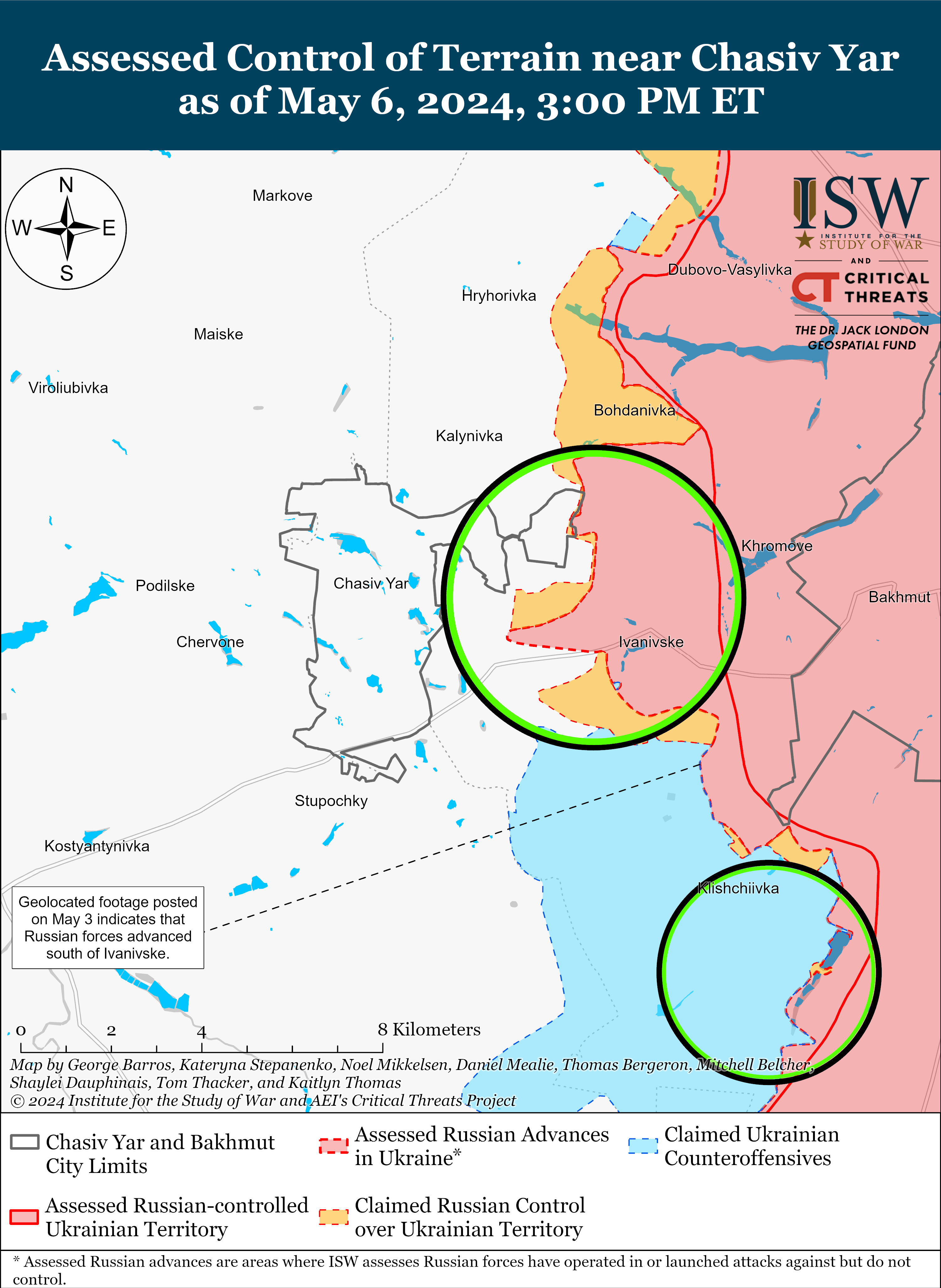 Российские оккупанты продвинулись в четырех фронтовых областях: карты ISW