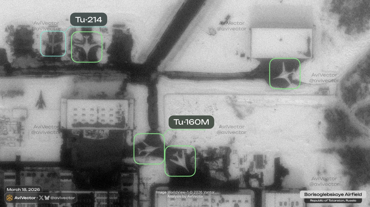 Супутникові знімки показали, що Росія модернізує стратегічні бомбардувальники Ту-160М