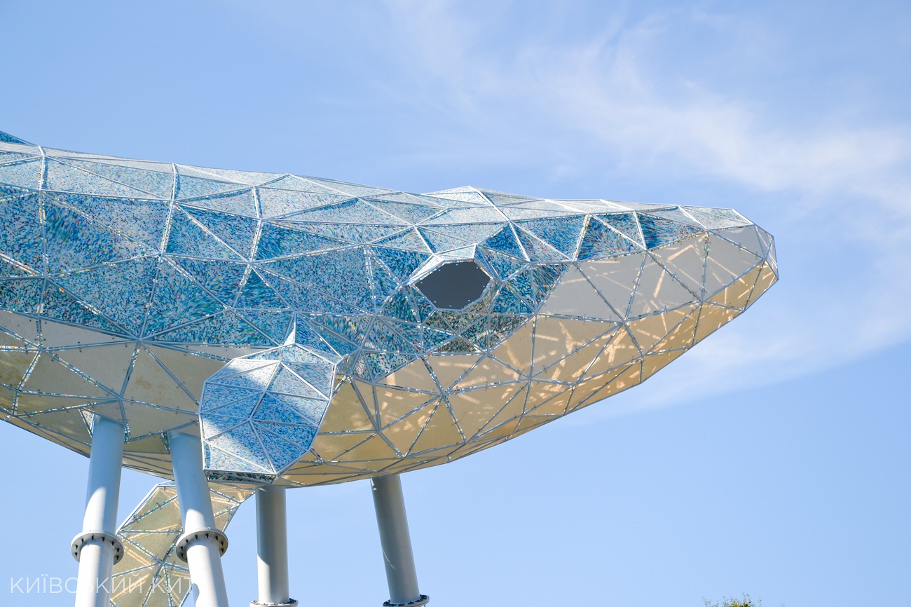 Стало известно, что символизирует огромная скульптура кита, которую установили в Киеве (фото)