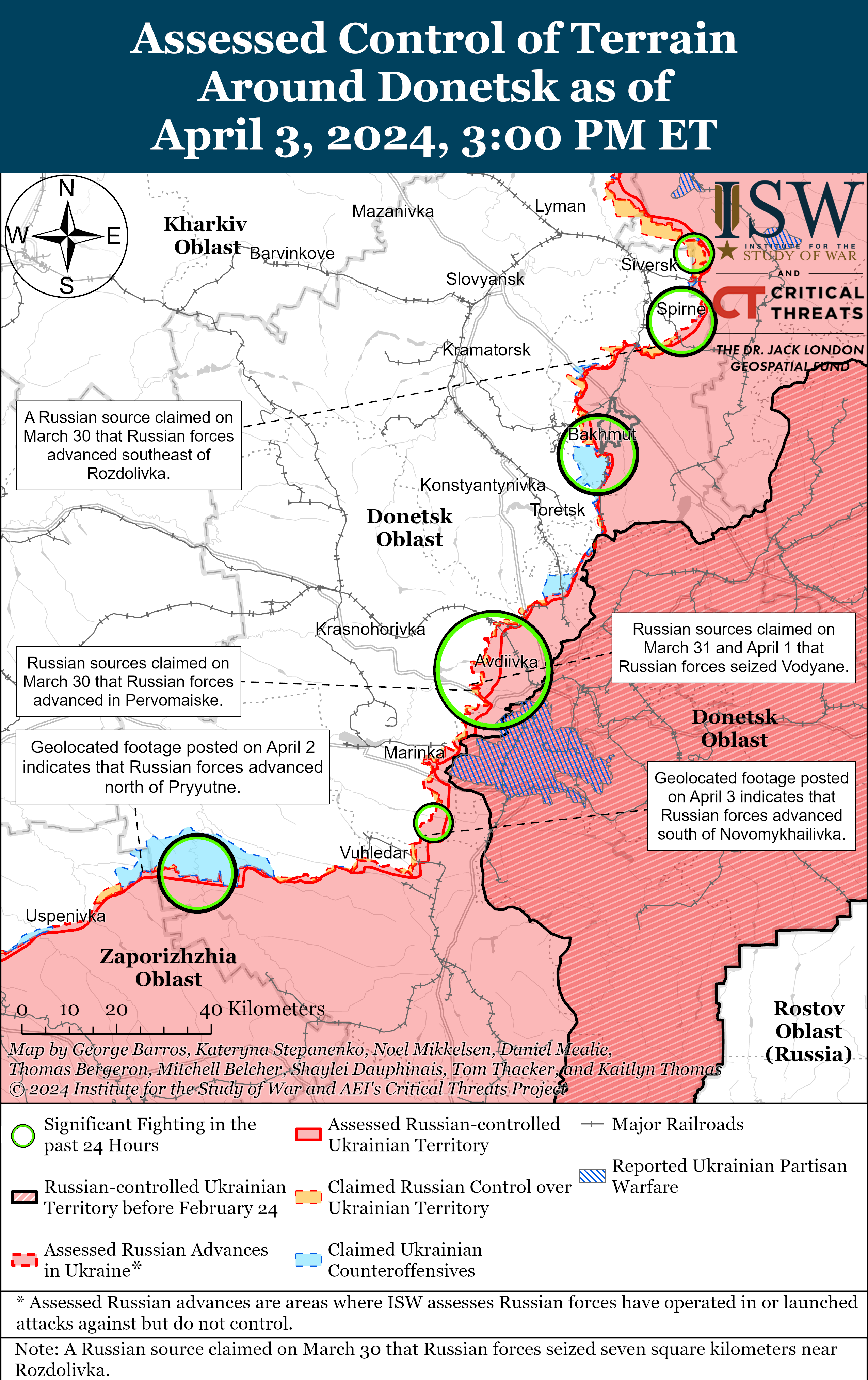 Росіяни активізують штурми на Лиманському напрямку: карти ISW