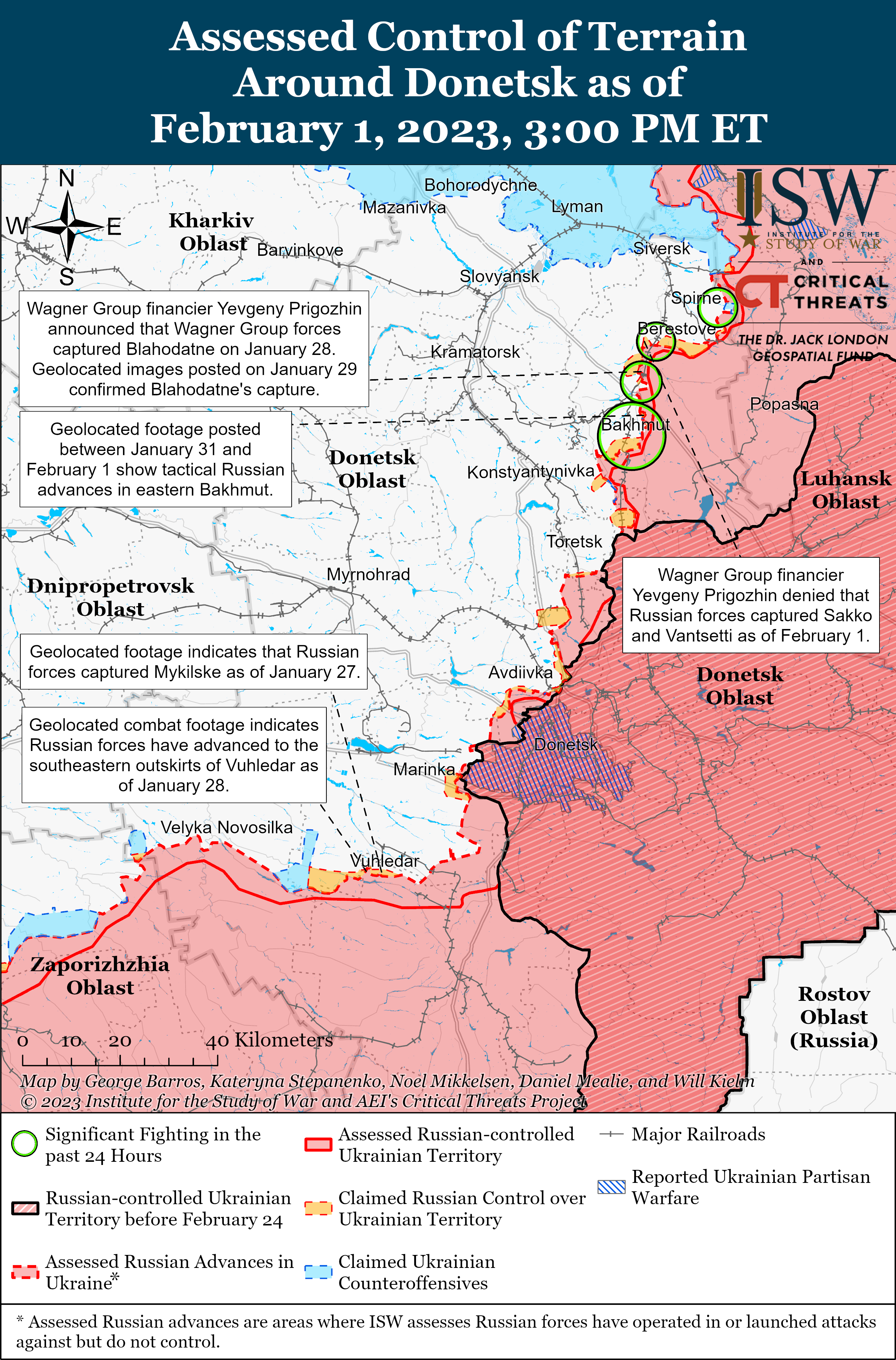 ВСУ контратаковали у Угледара, а войска РФ хотят лишить Бахмут снабжения: карты боев