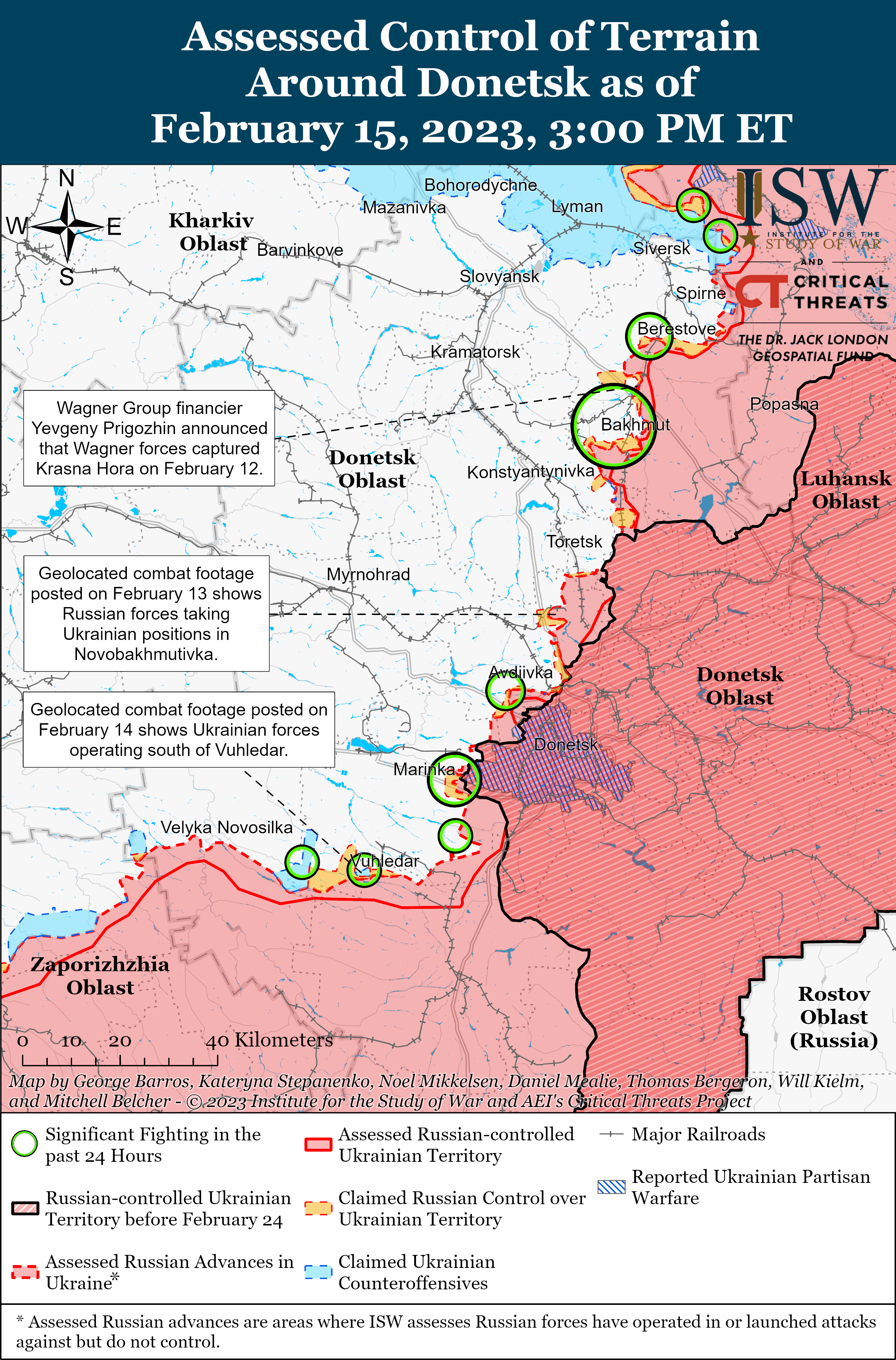 ЗСУ відкинули росіян від Вугледара: карти боїв від ISW