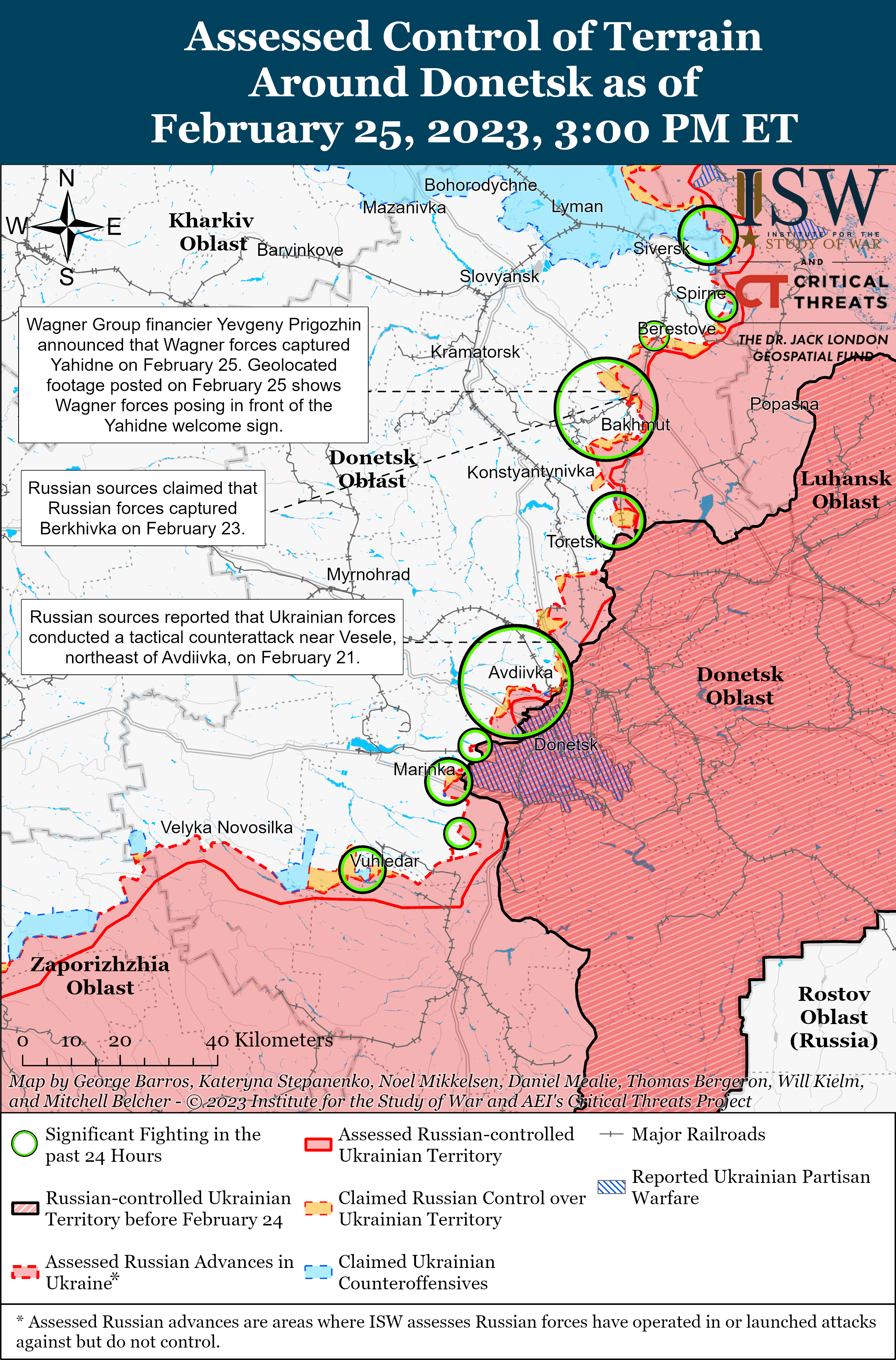 Войска РФ понесли большие потери в Запорожской области и у Кременной: карты боев ISW