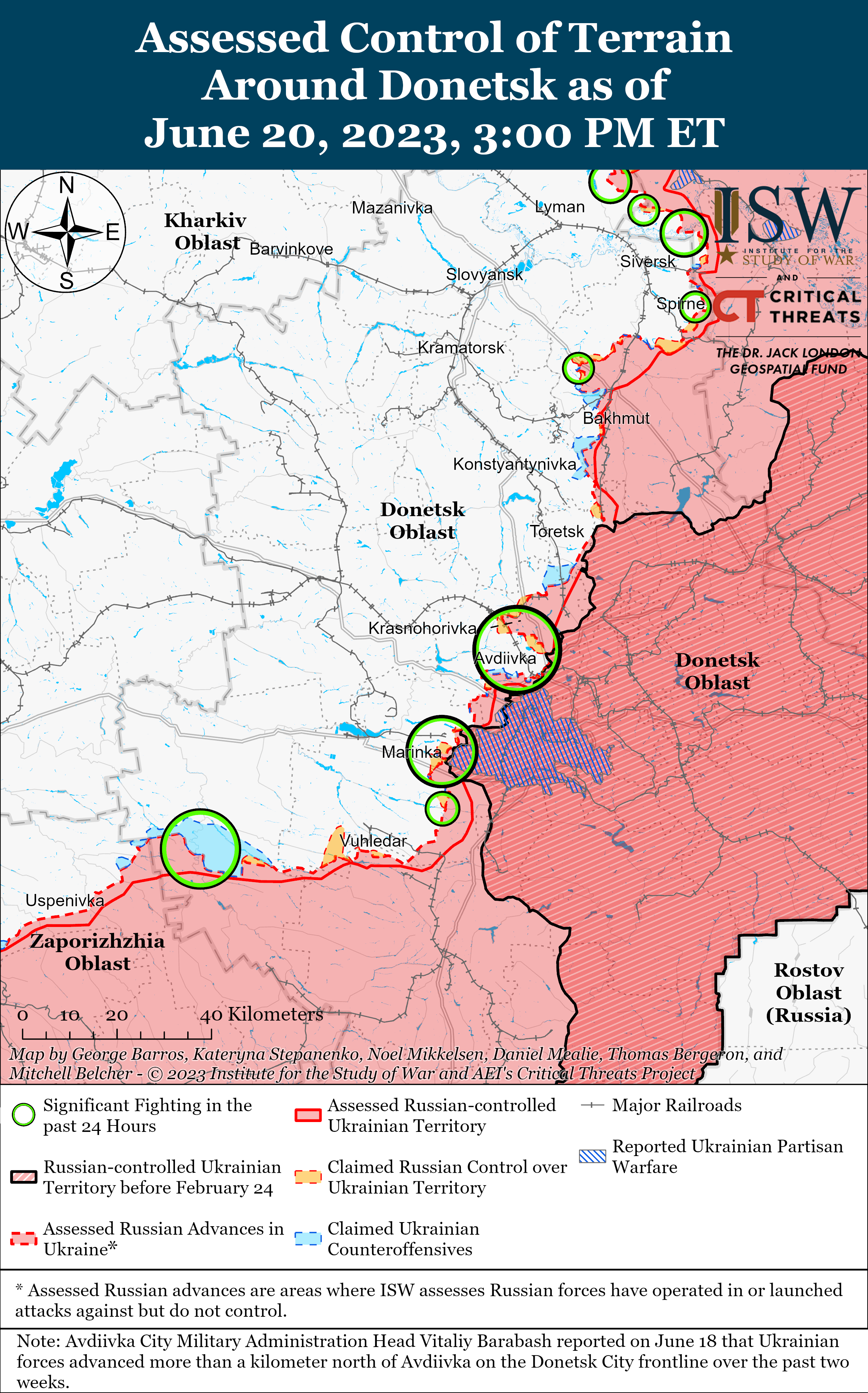 На границе Запорожской и Донецкой областей идут тяжелые бои: карты ISW