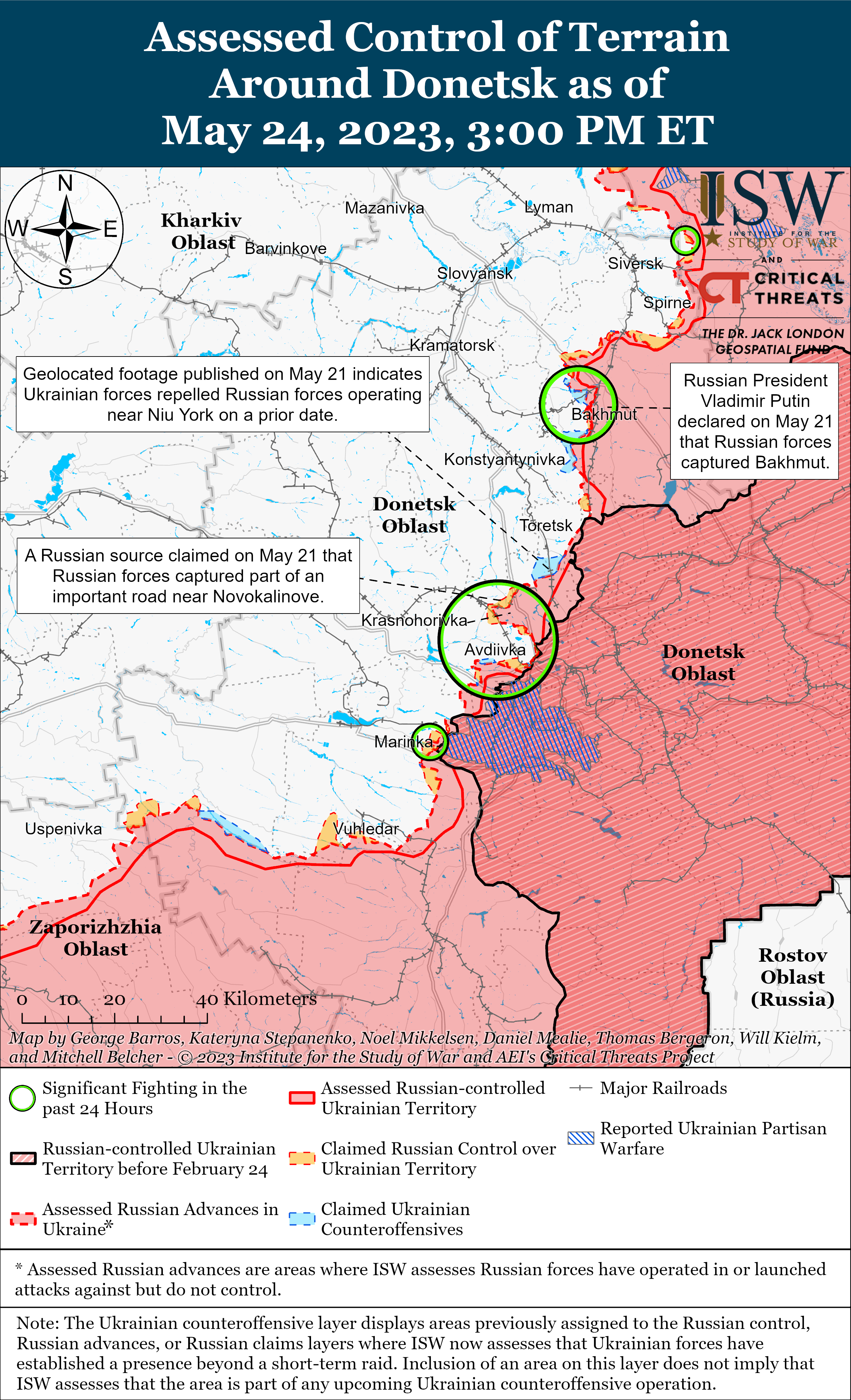 Росія продовжує мілітаризувати ЗАЕС: карти боїв ISW