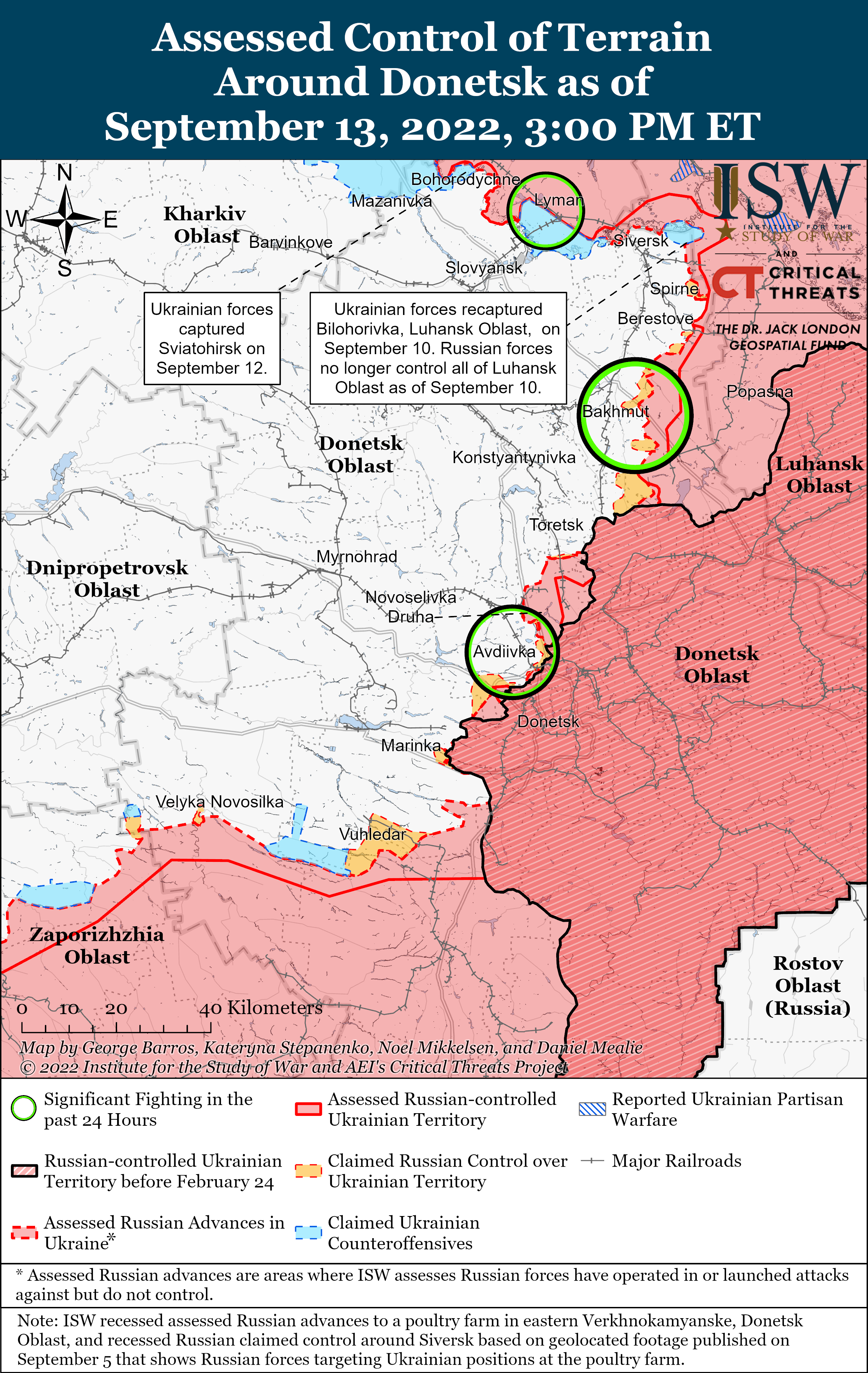 Контрнаступ в Херсонській області і просування ЗСУ до Лиману: карти боїв на ранок