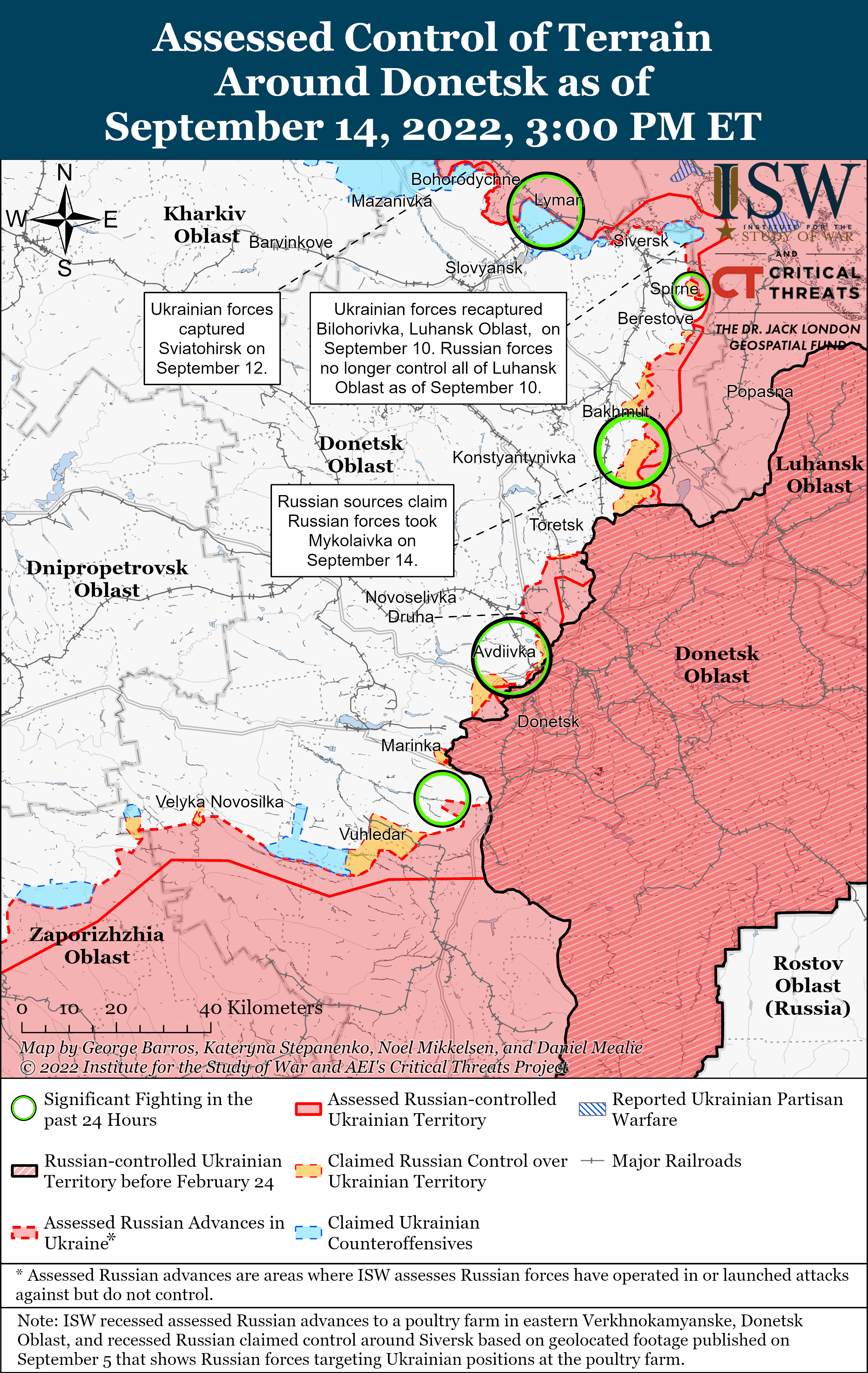 Росіяни хочуть &quot;підтопити&quot; ЗСУ на півдні, але тікають у Харківській області: карти боїв