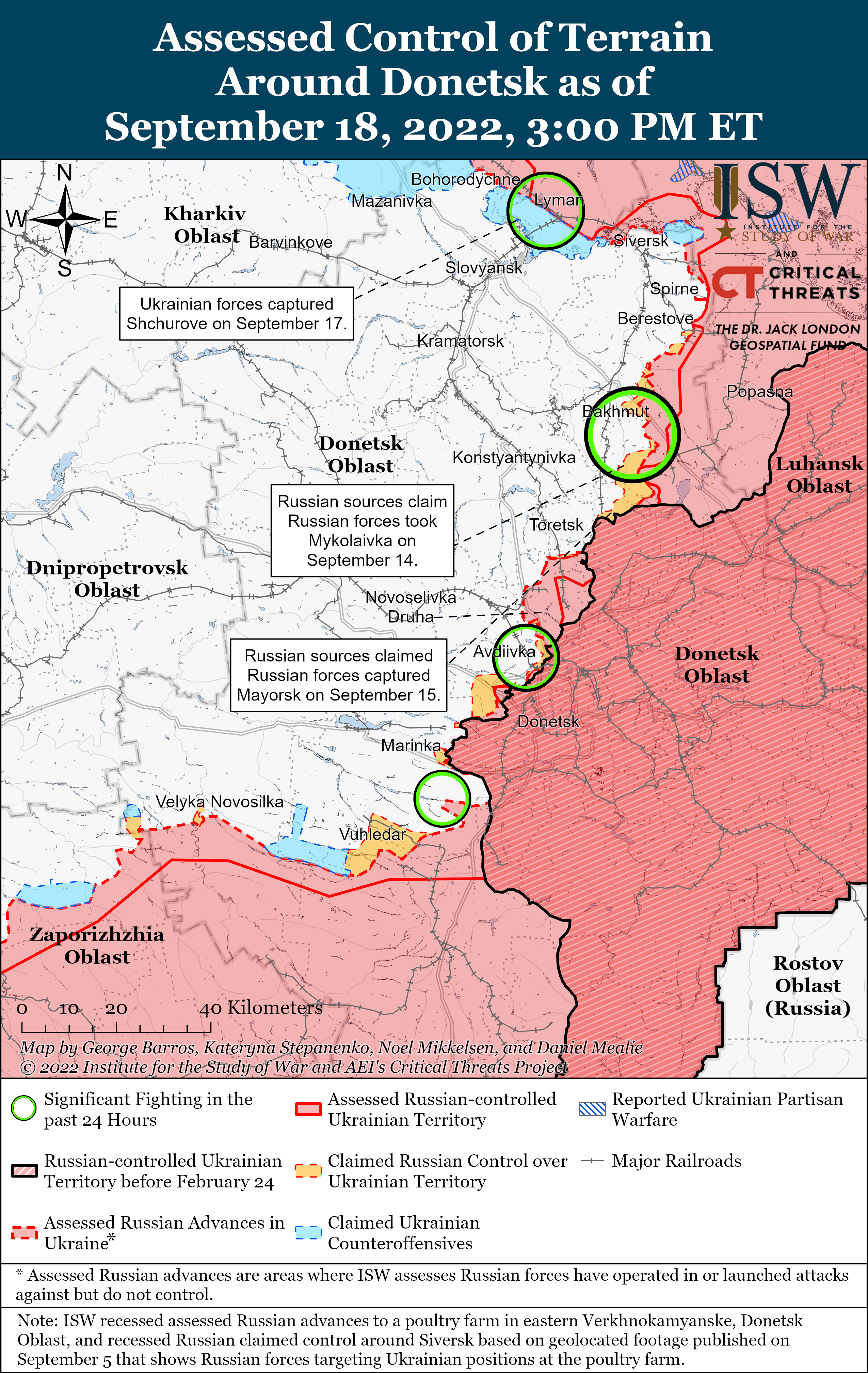 Росіяни готуються до відступу під Херсоном та побоюються втратити Донецьку область, - ISW