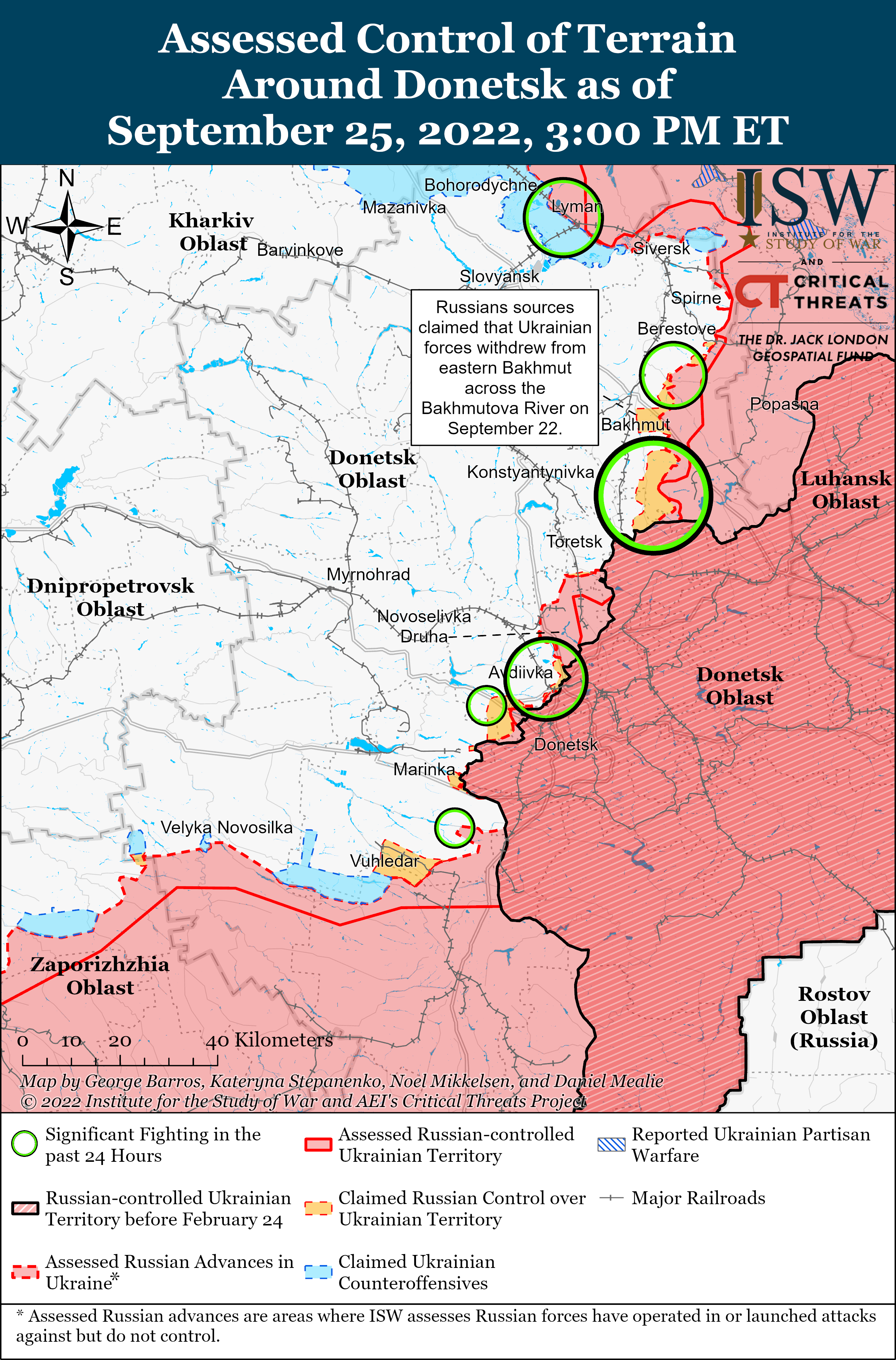 ЗСУ продовжують завдавати ударів по окупантам на околицях Лимана: карта боїв на ранок