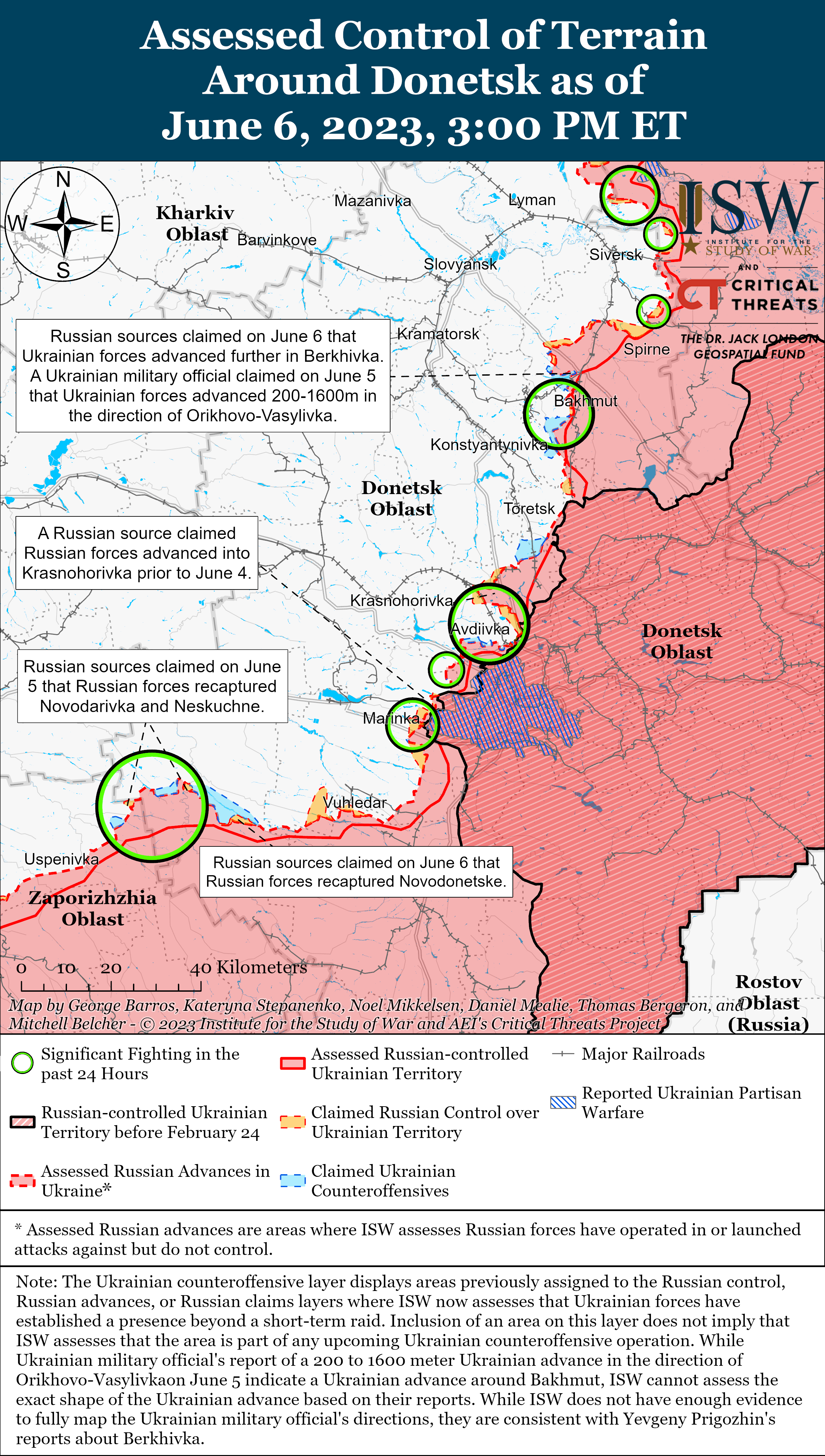Украинские военные успешно контратакуют на Бахмутском направлении: карты боев ISW