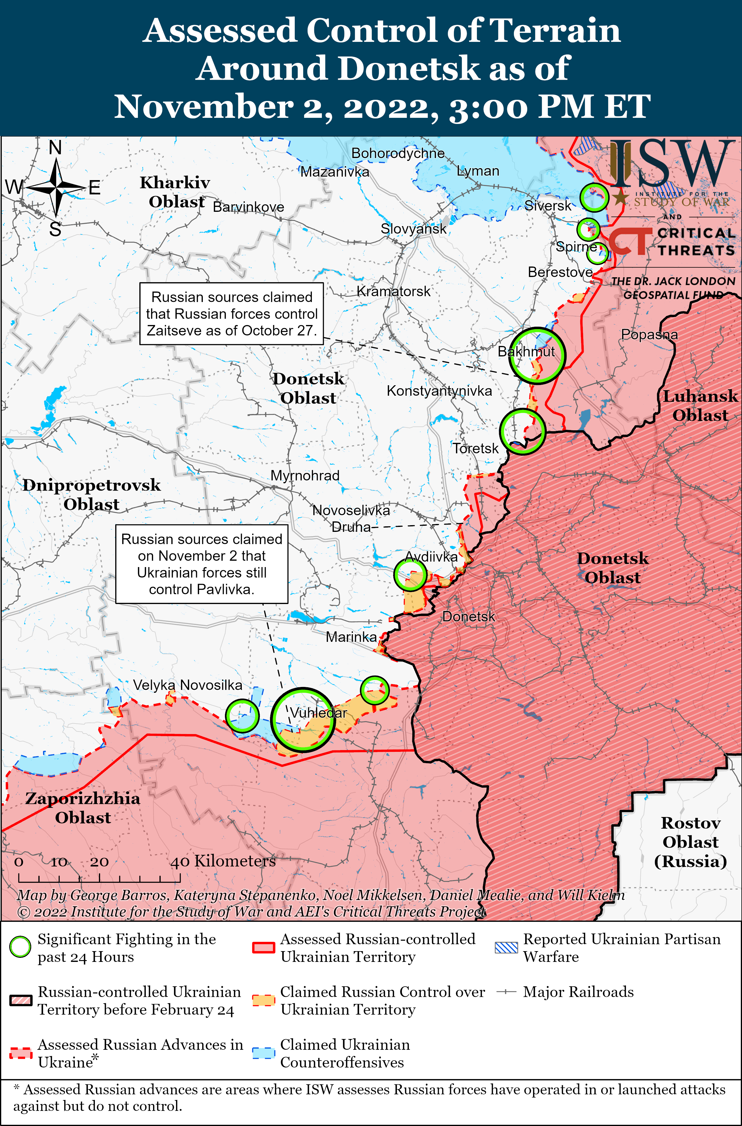 Росіяни намагаються прорватися на Донбасі та локальні зіткнення на півдні: карти боїв
